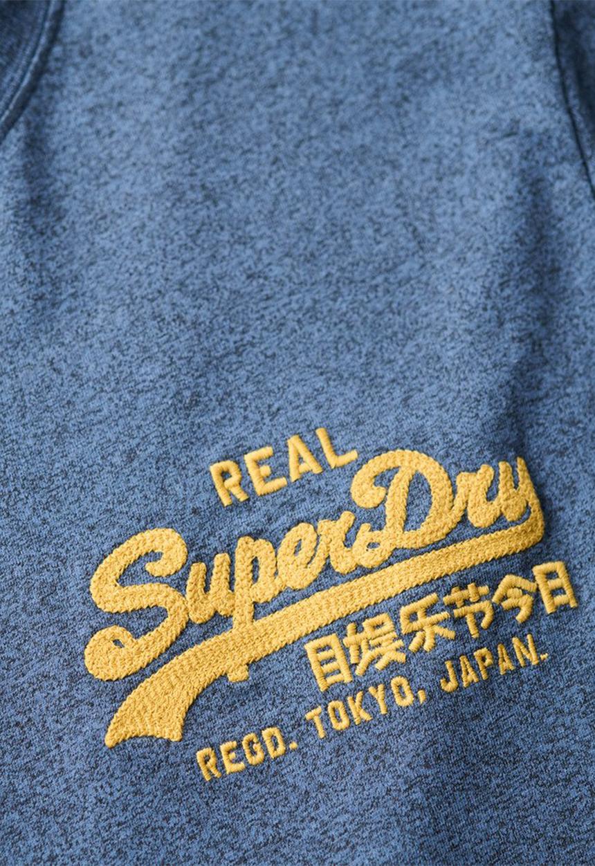 Superdry. - Classic VL graphic T-shirt - Airborne Navy Jaspe Marl