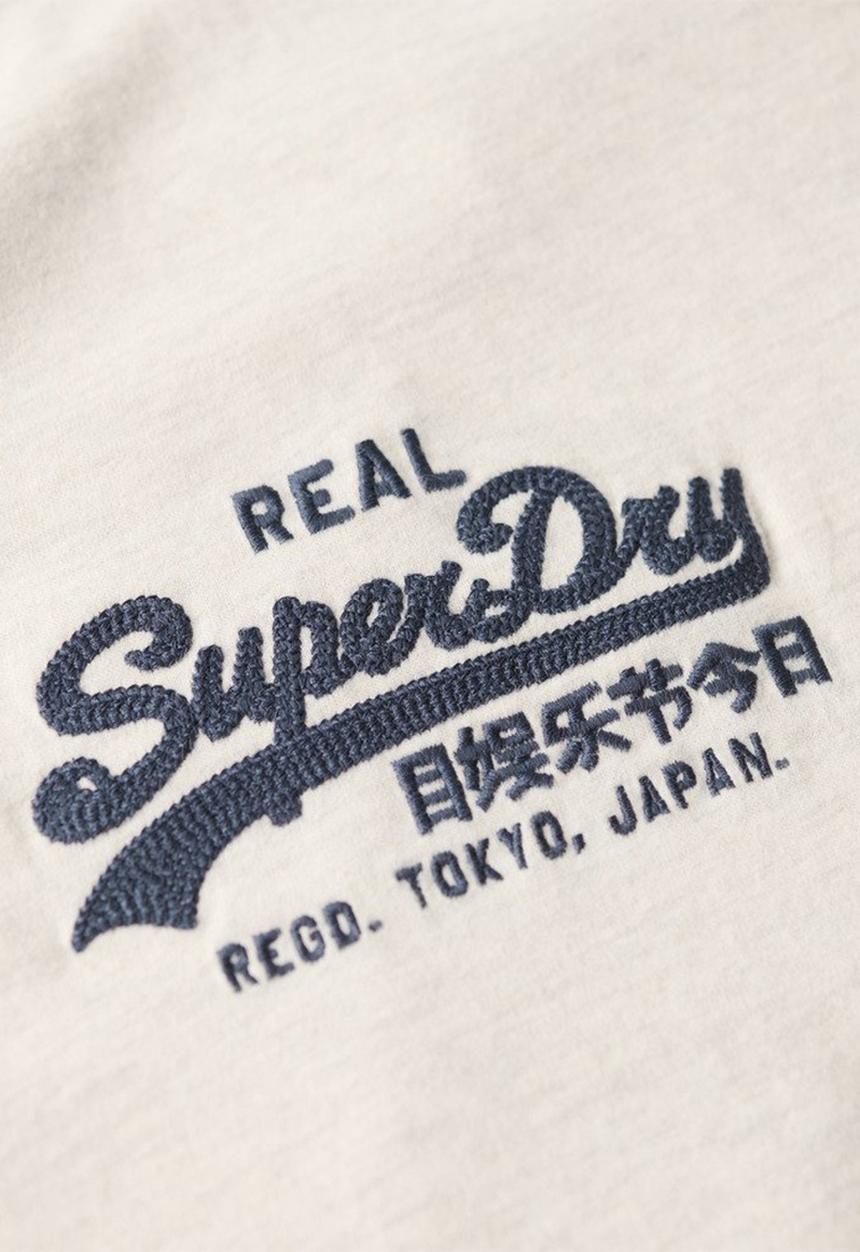 Superdry. - Classic VL graphicT-shirt - Oat Cream Marl