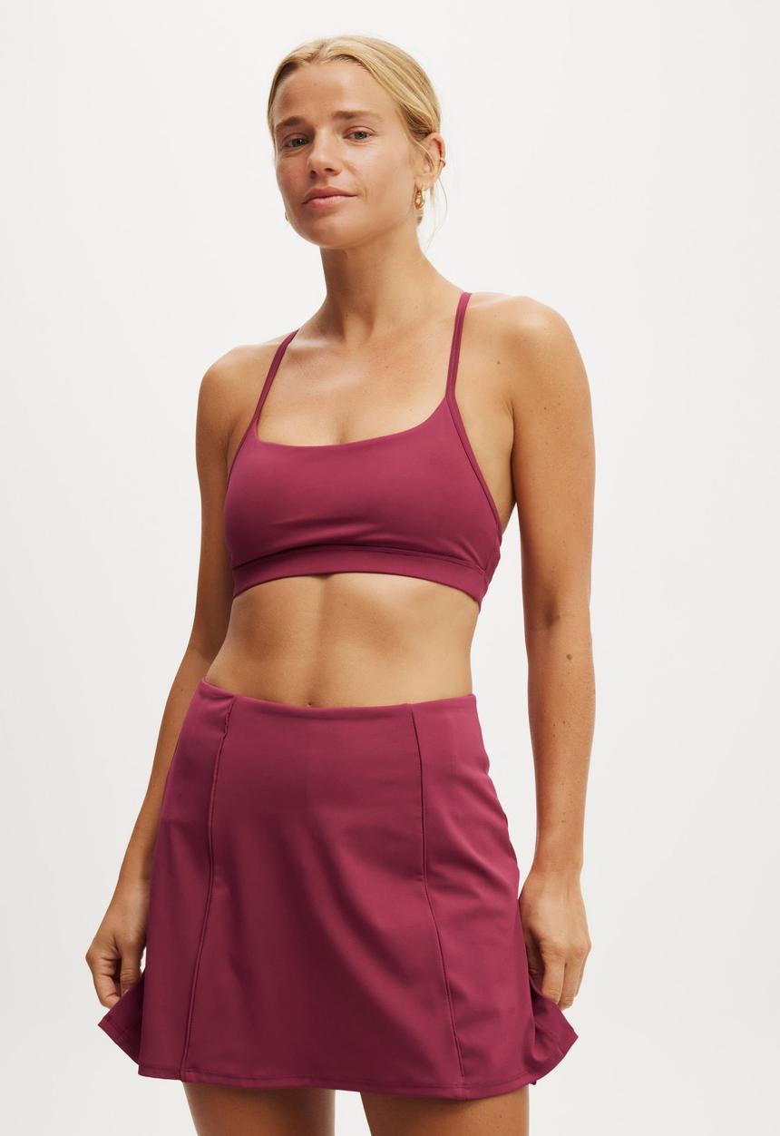Cotton On - 365 Keyhole Crop - Sangria
