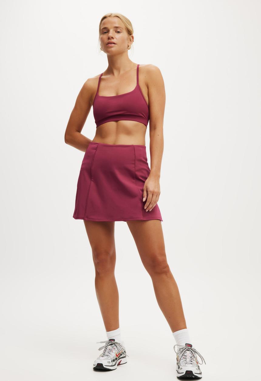 Cotton On - 365 Keyhole Crop - Sangria