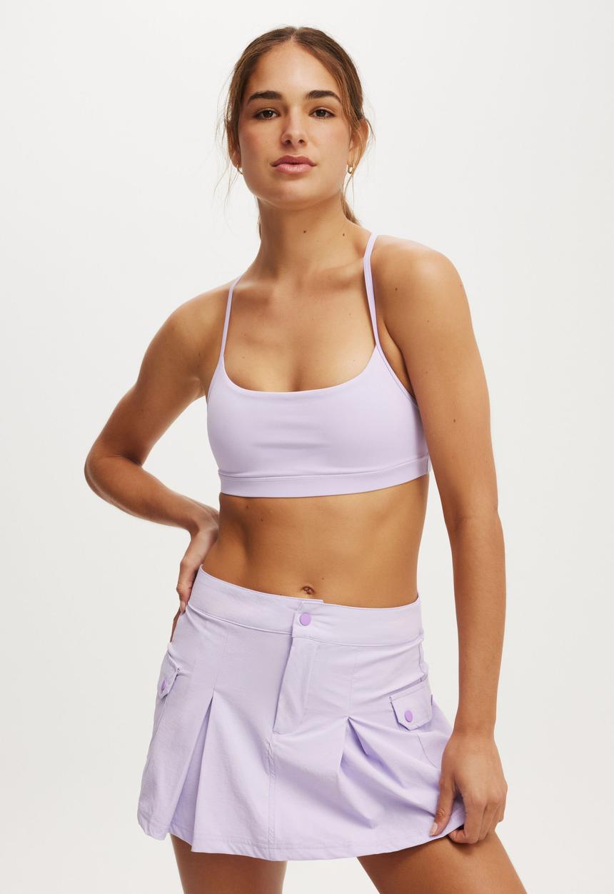 Cotton On - 365 Keyhole Crop - Pastel Lilac