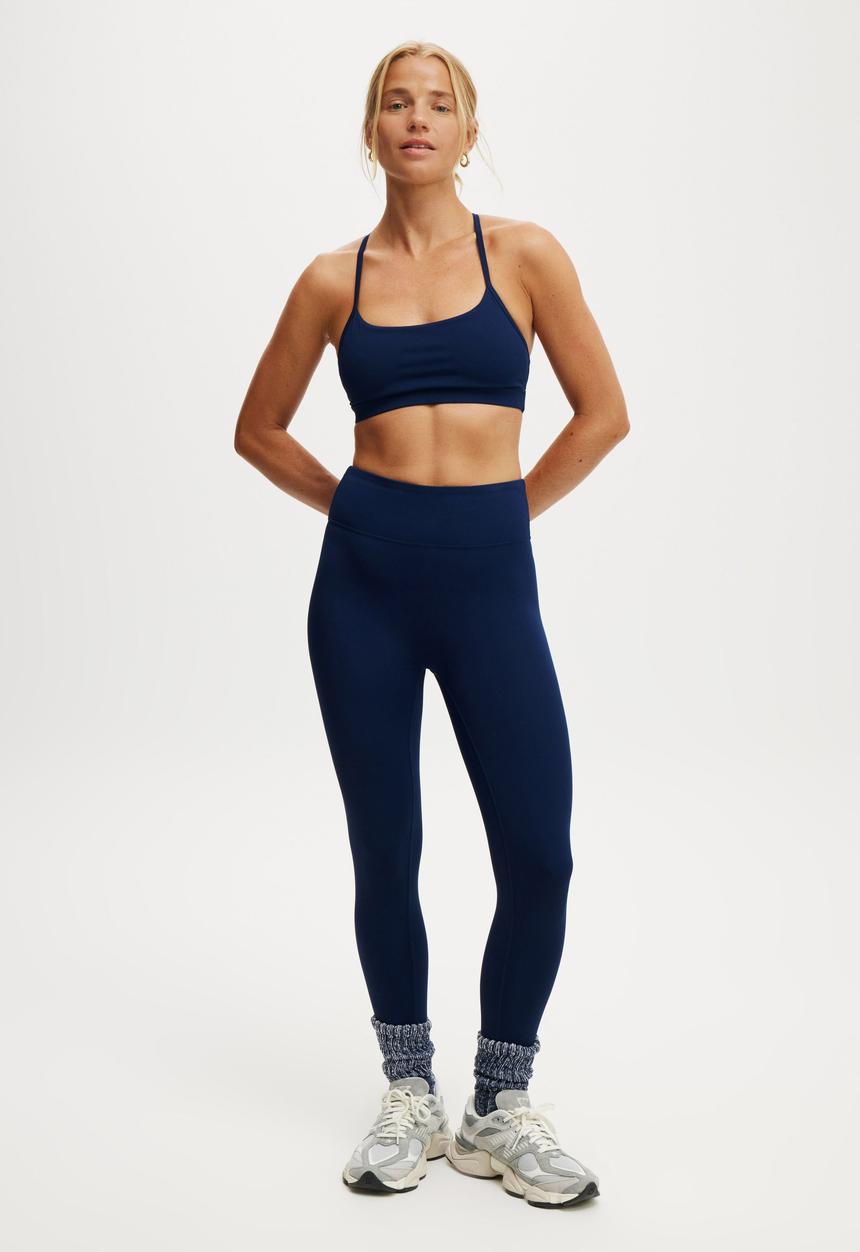Cotton On - 365 Keyhole Crop - Heritage Blue