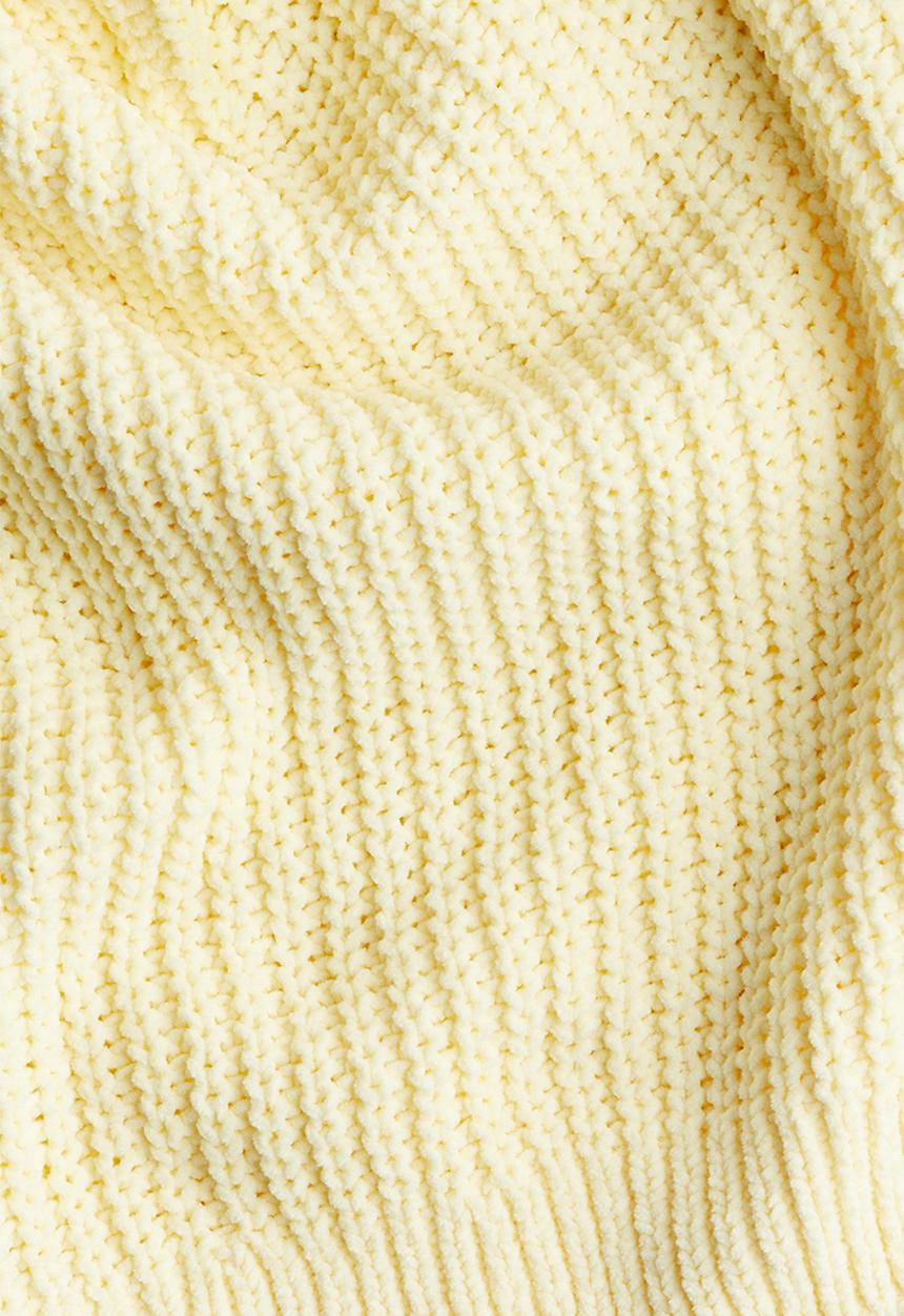 H&M - Knitted chenille jumper - yellow