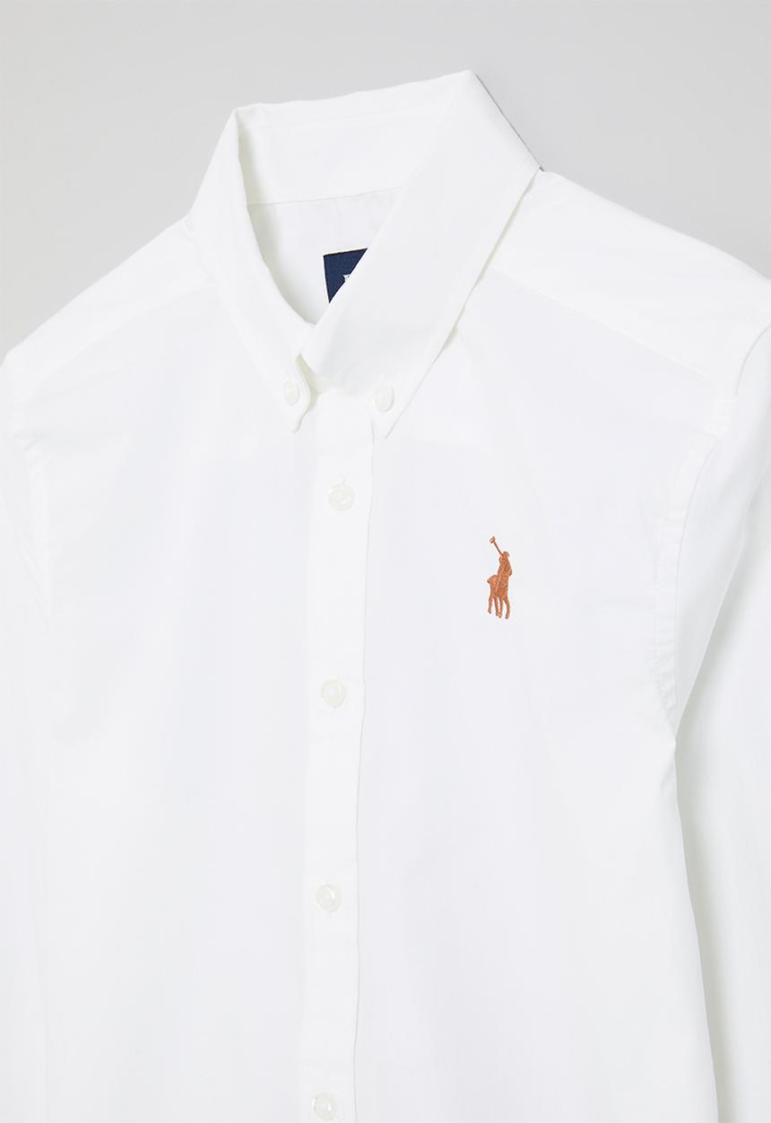 POLO - Boys nicholas long sleeve shirt - white