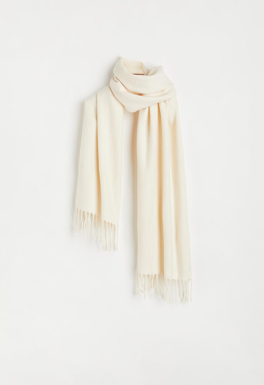 H&M - Woven scarf - cream