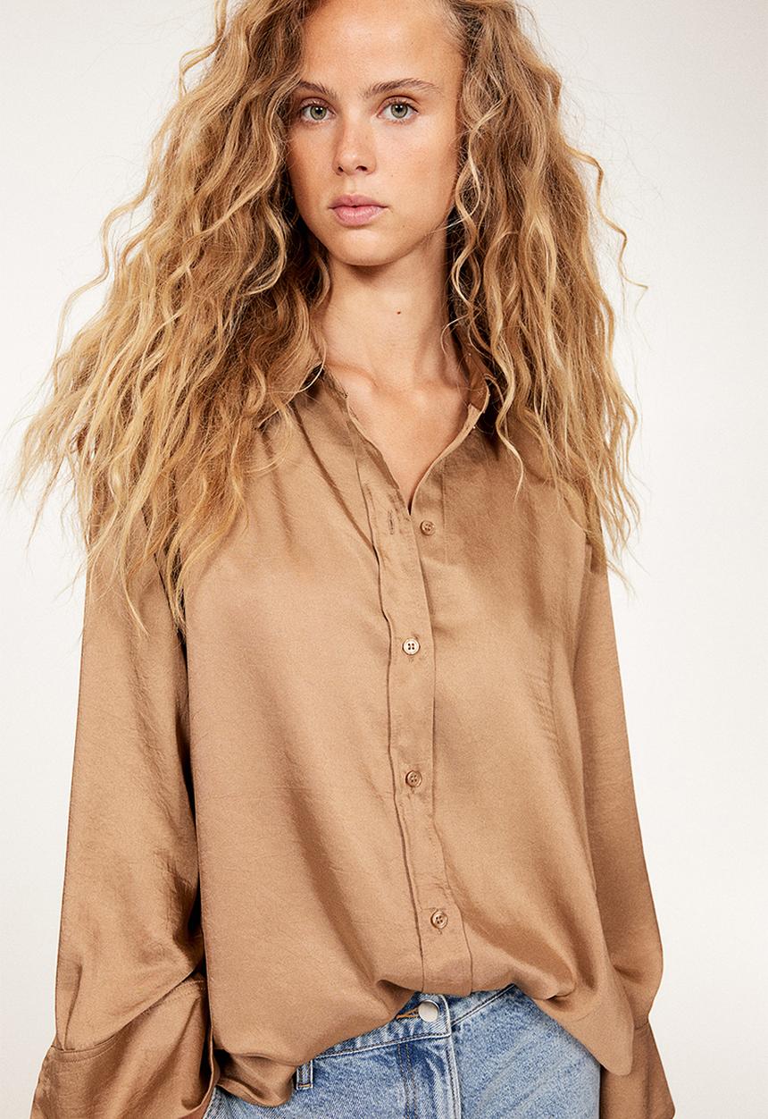 H&M - Shirt - dark beige