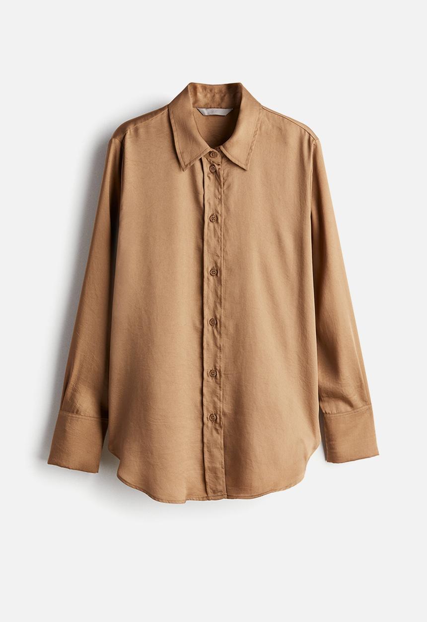 H&M - Shirt - dark beige