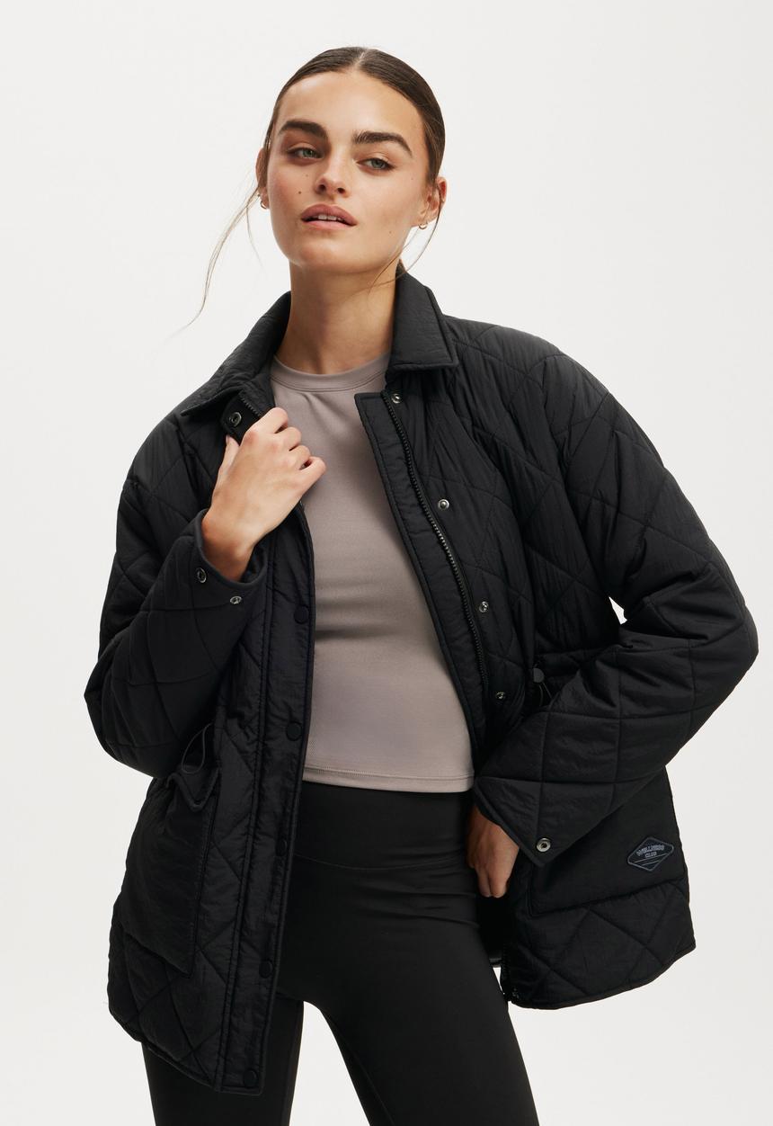 Cotton On - Alpine Patch Pocket Jacket - Black