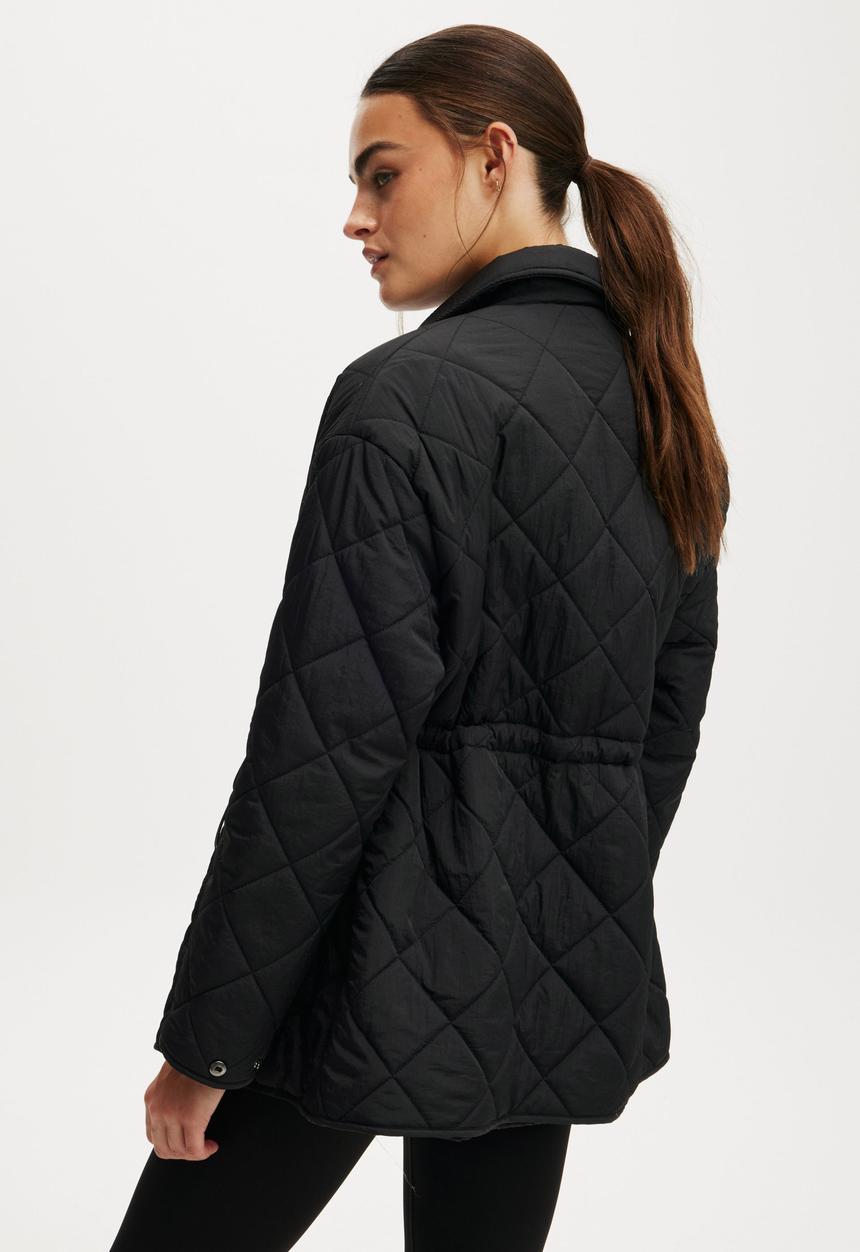 Cotton On - Alpine Patch Pocket Jacket - Black