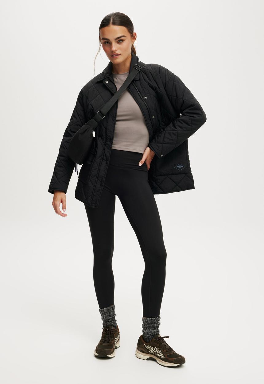 Cotton On - Alpine Patch Pocket Jacket - Black