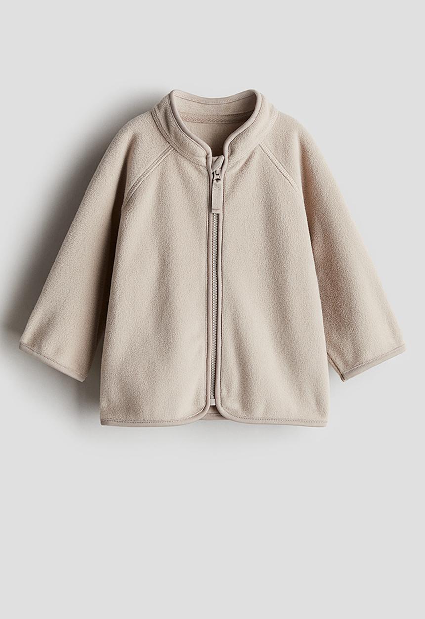 H&M - Fleece jacket - light beige