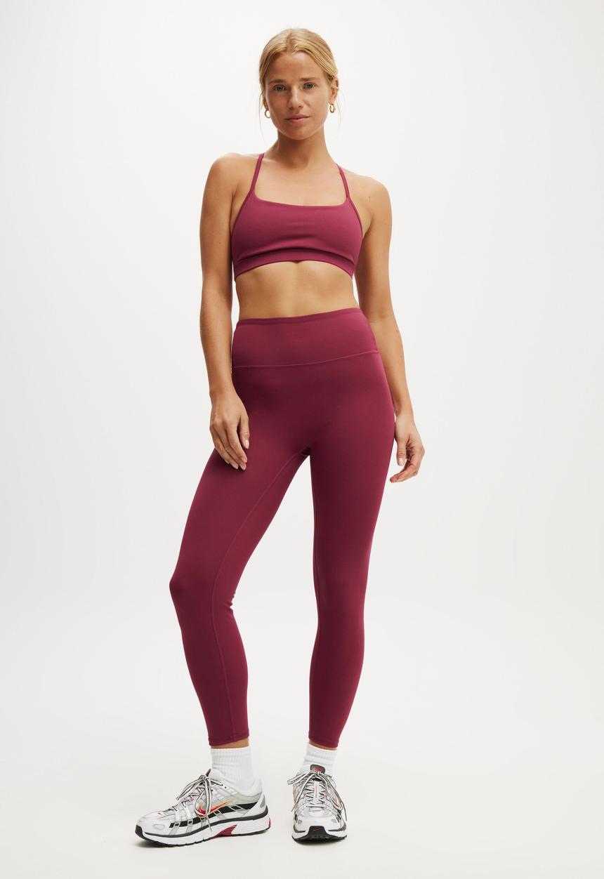 Cotton On - Bondi Everyday 7/8 Tight - Sangria
