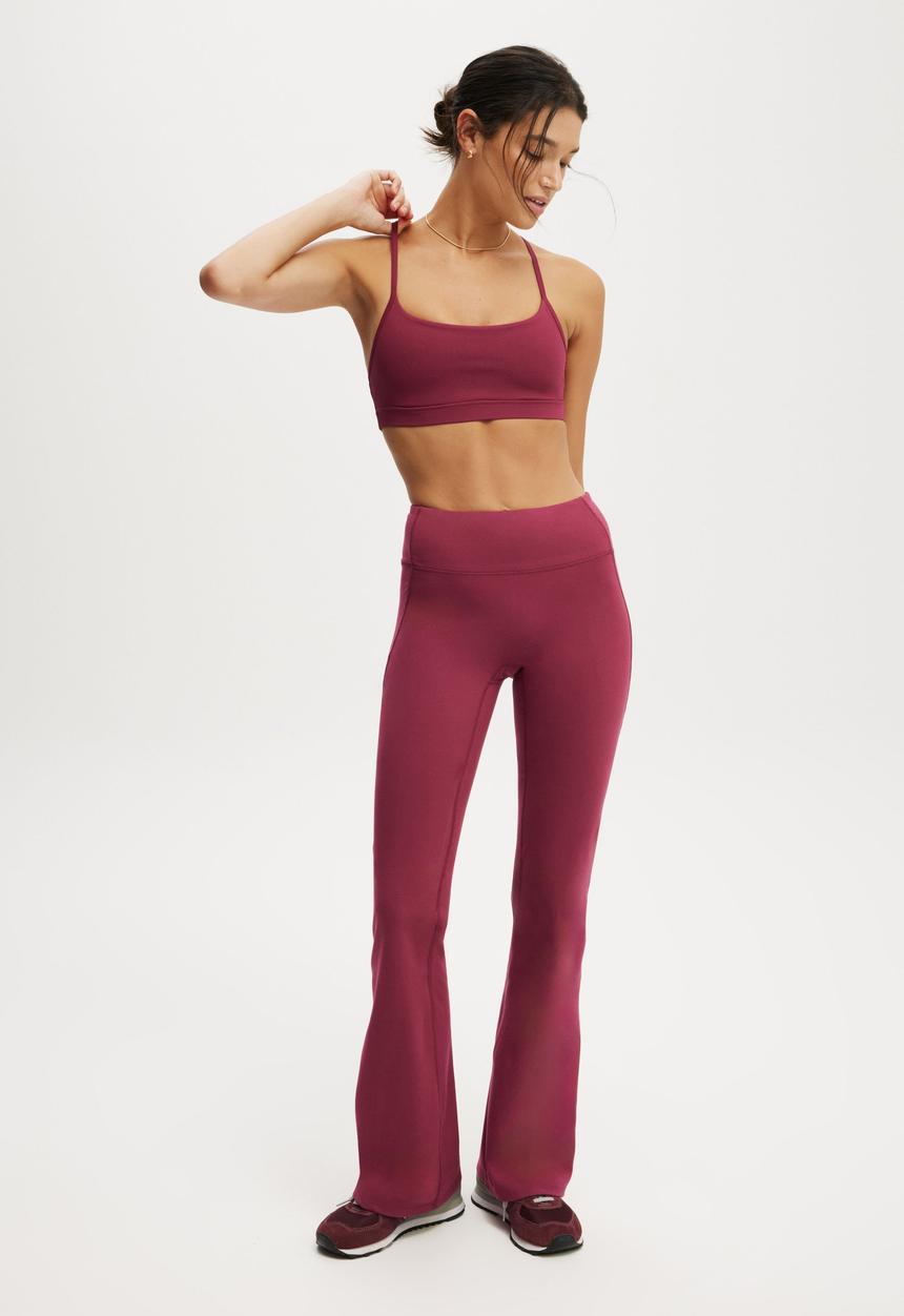 Cotton On - Ultra Soft Studio Flare - Sangria
