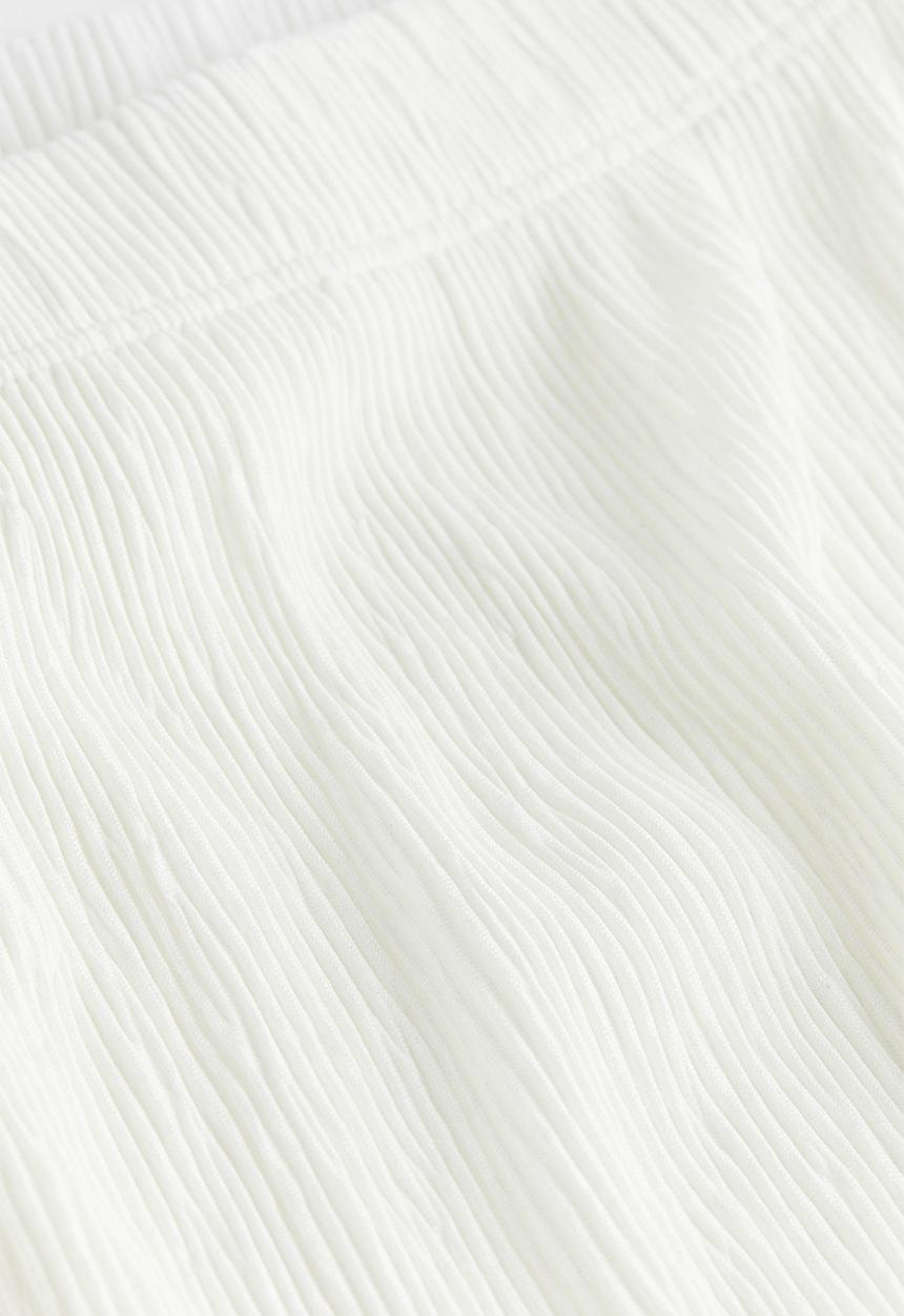 H&M - Crinkled trousers - white