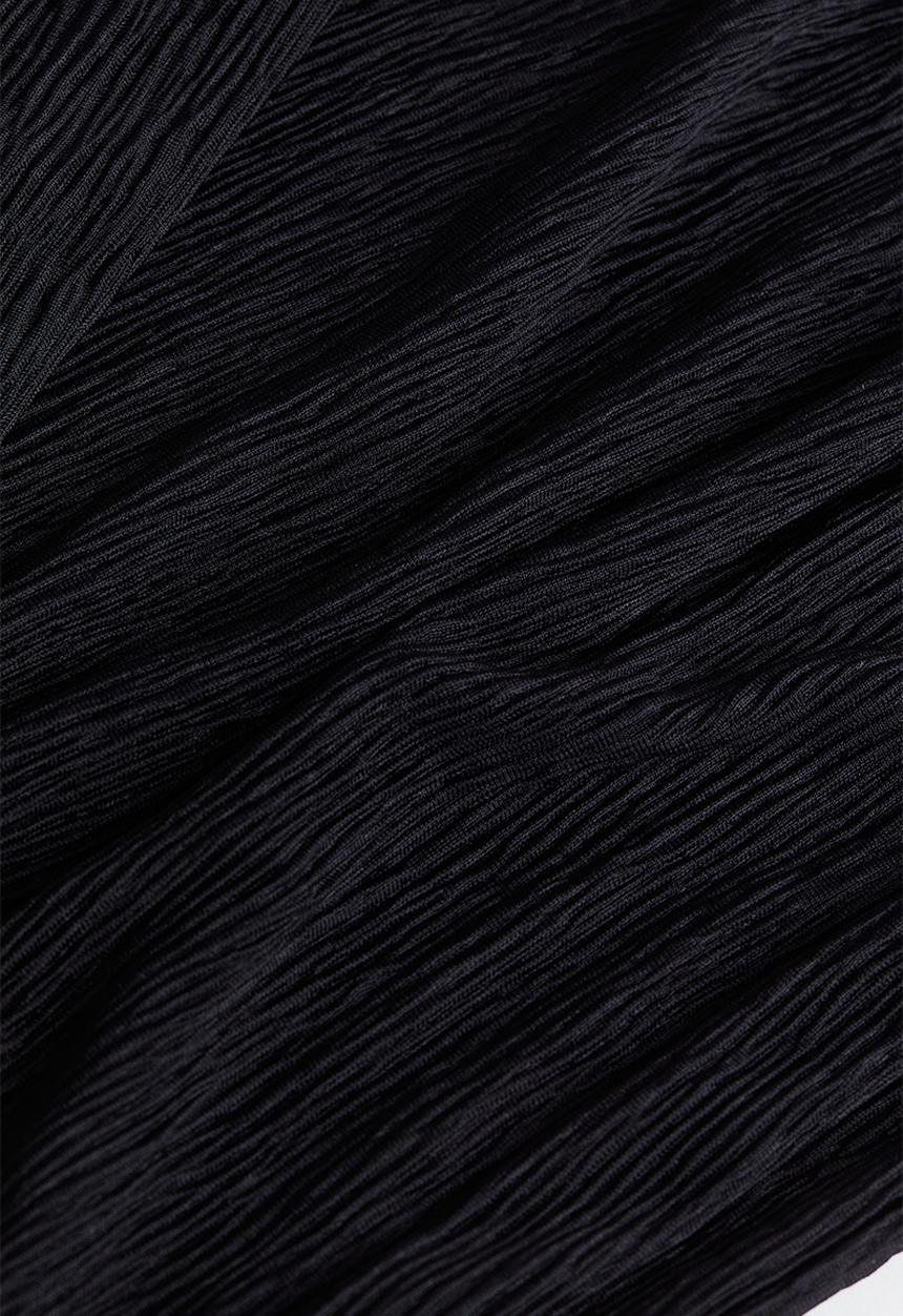H&M - Crinkled trousers - black