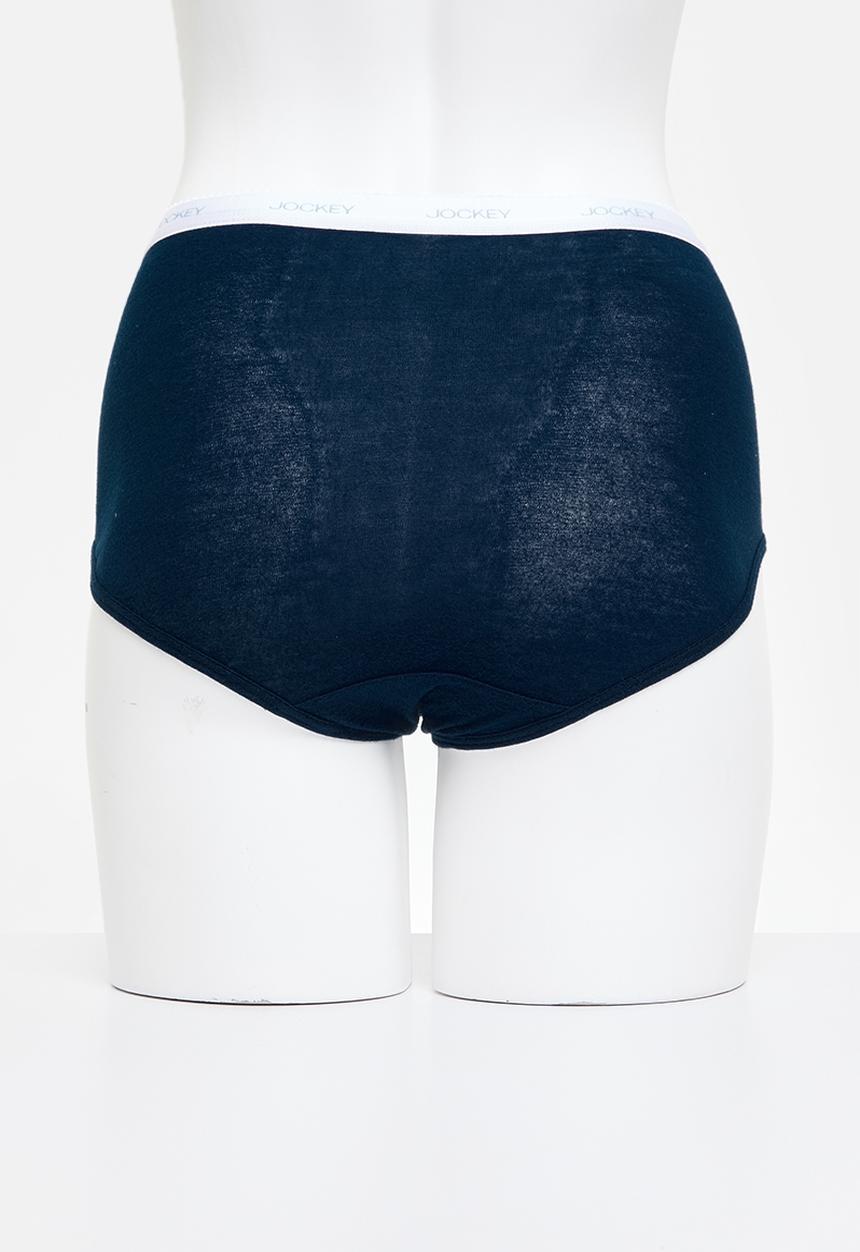 Jockey - Plus 3 pack plain full brief - multi