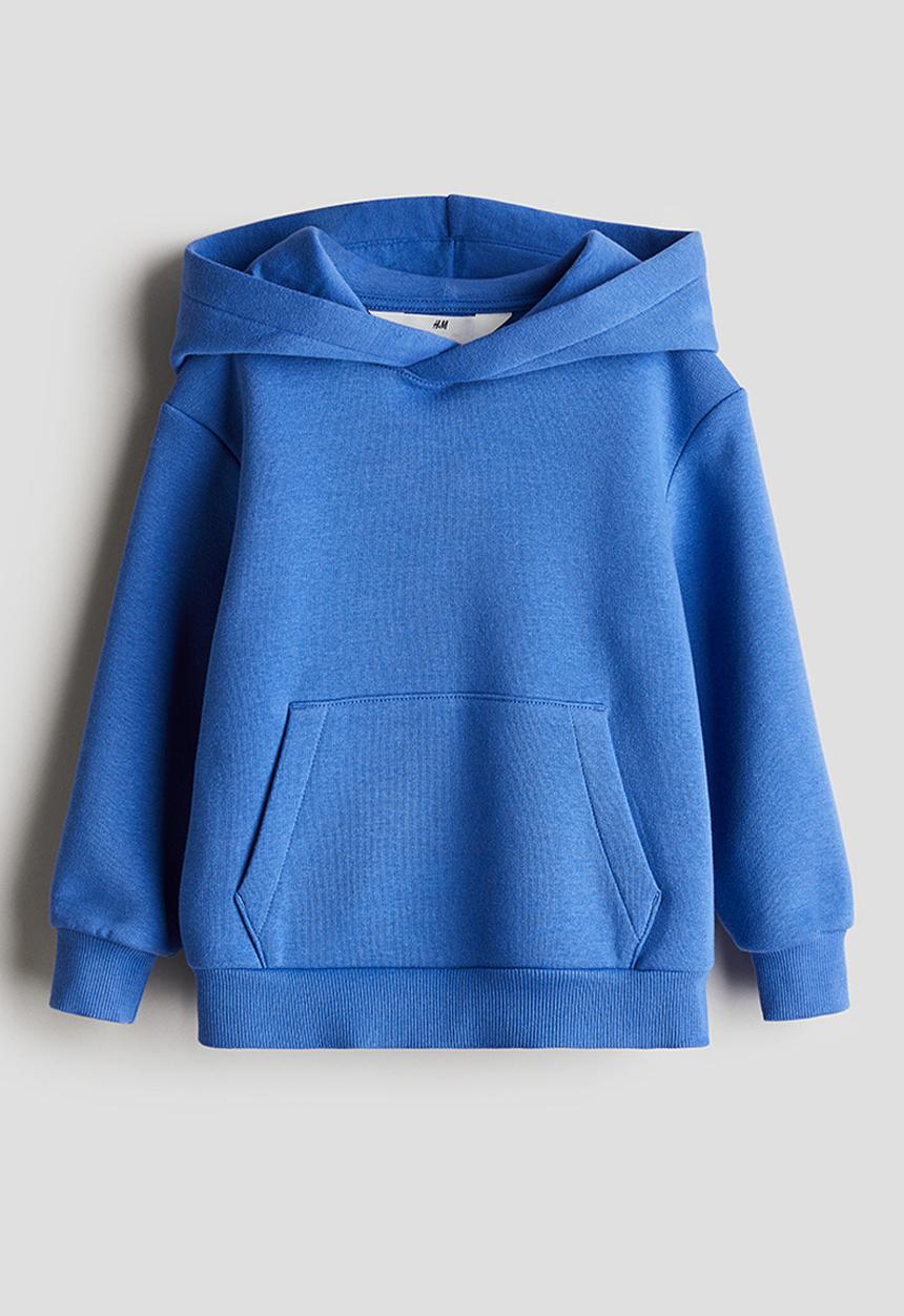 H&M - Brushed-inside hoodie - bright blue