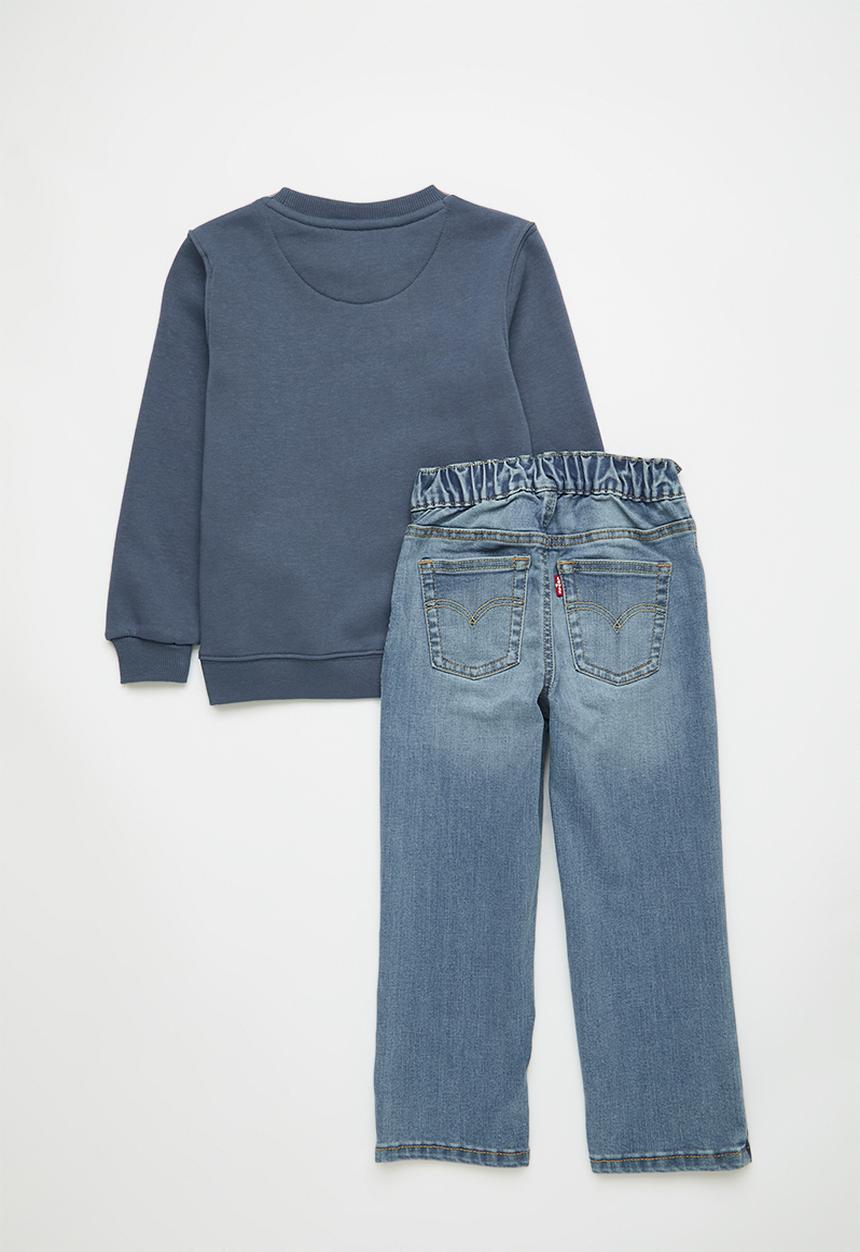 Levi’s® - Lvb mountain crew  & pant set - vintage indigo