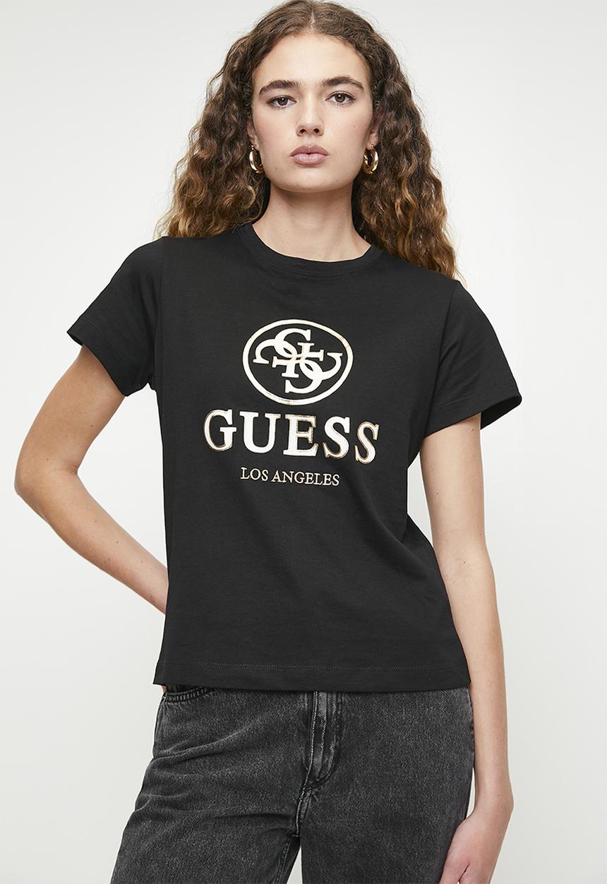 GUESS - Stacie short sleeve T-shirt - jet black a996