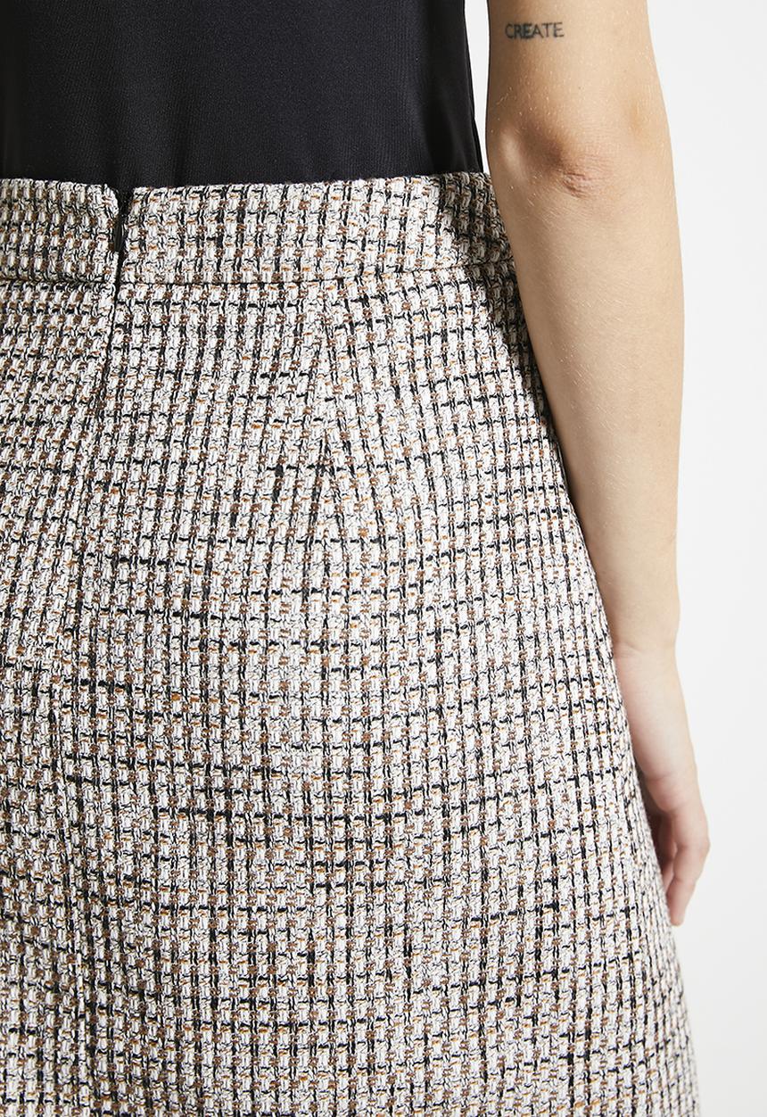 POLO - Wmn mila boucle skirt - black