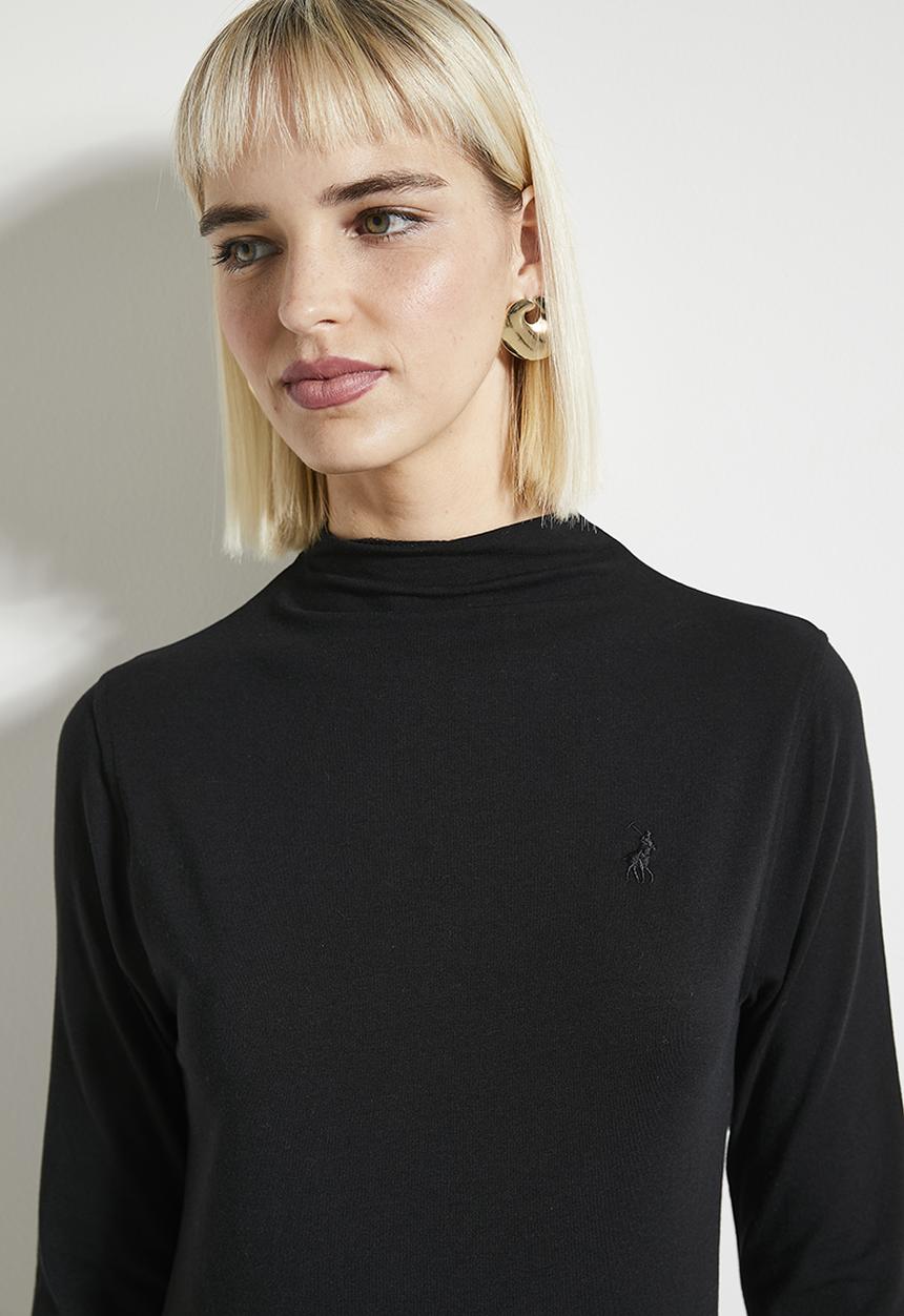 POLO - Wmn alice long sleeve second skin - black