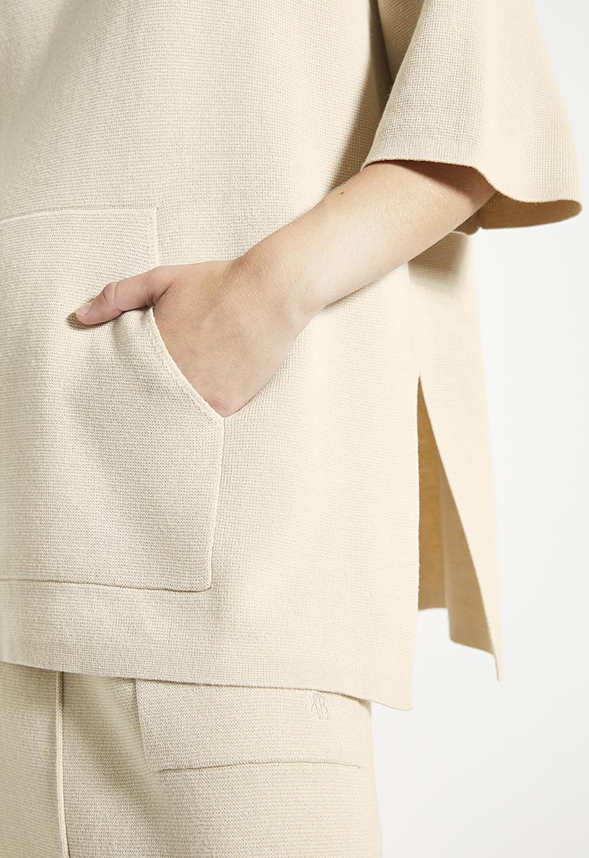POLO - Wmn tiffany knitted top - sand