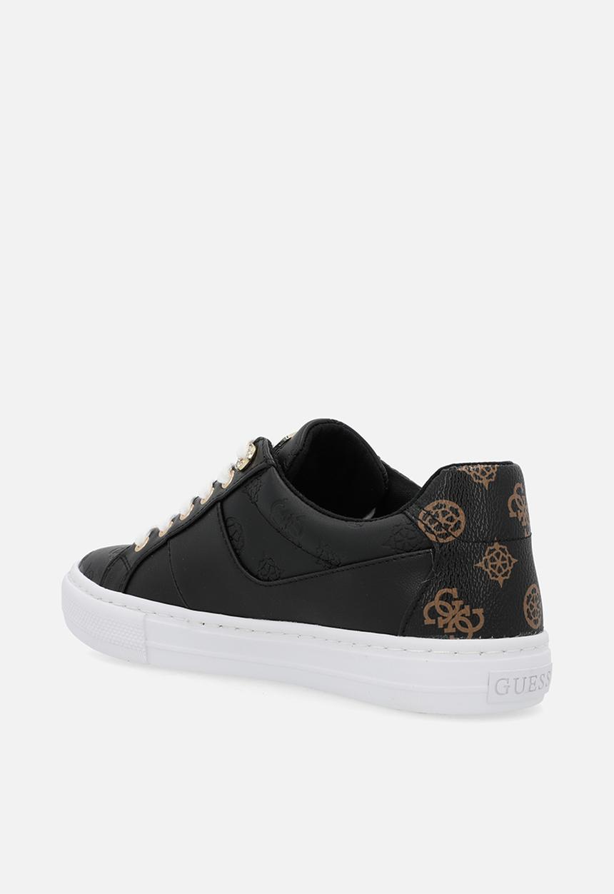 GUESS - Liteit monogram sneaker - black/brown