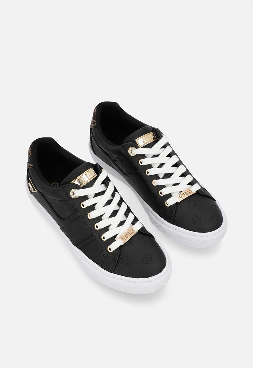 GUESS - Liteit monogram sneaker - black/brown