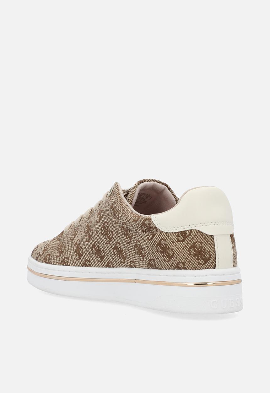 GUESS - Stasey2 logo sneaker - beige/brown