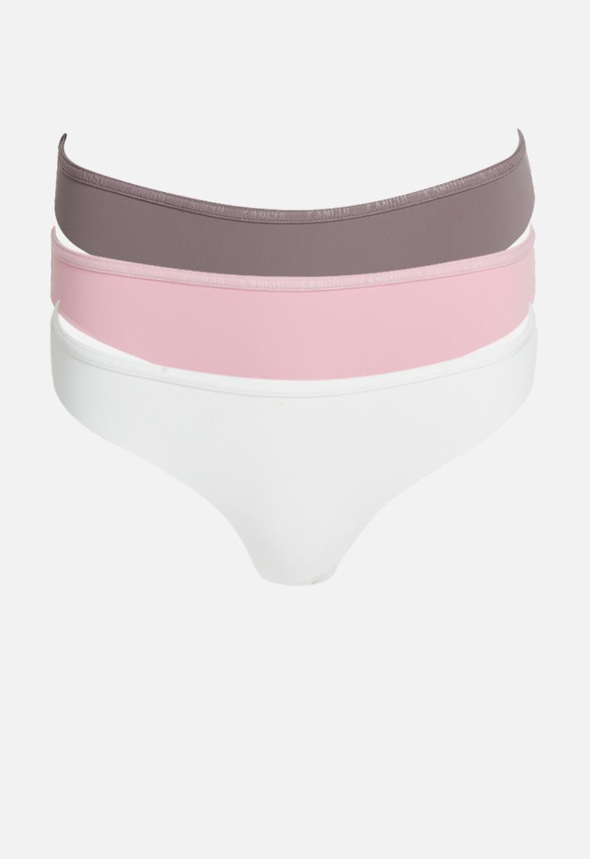 KANGOL - 3 Pack lazer cut thongs - multi
