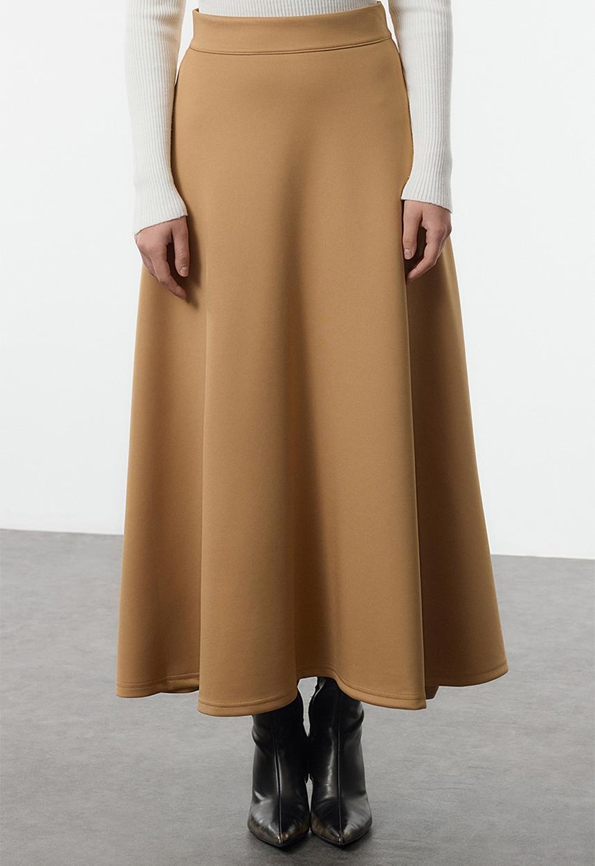 Trendyol - Skirt Godeli Knitted - Beige