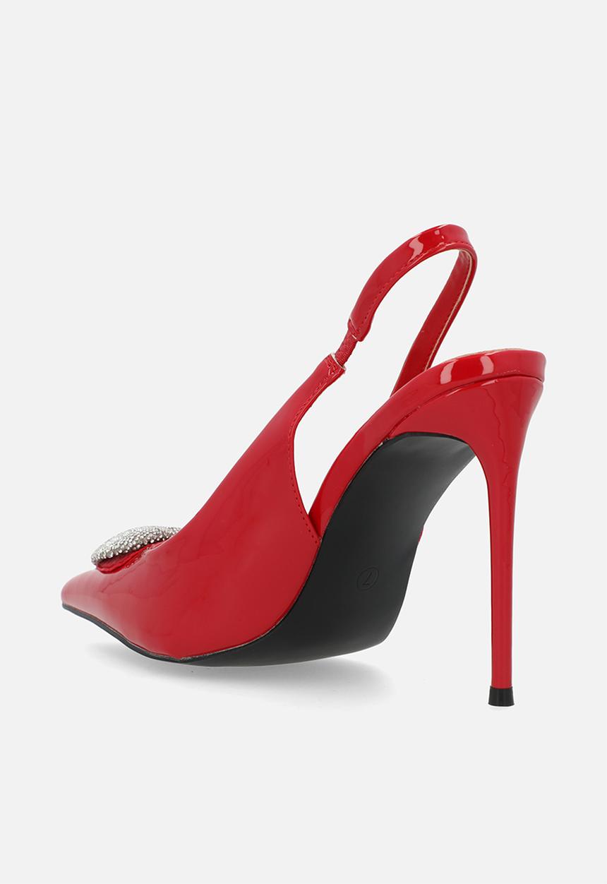 Public Desire - Elvis Slingback - Red Patent
