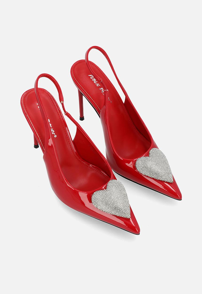 Public Desire - Elvis Slingback - Red Patent