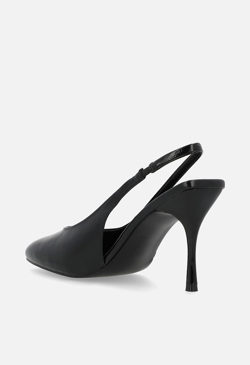 Public Desire - Tilapia Slingback Stiletto - Black