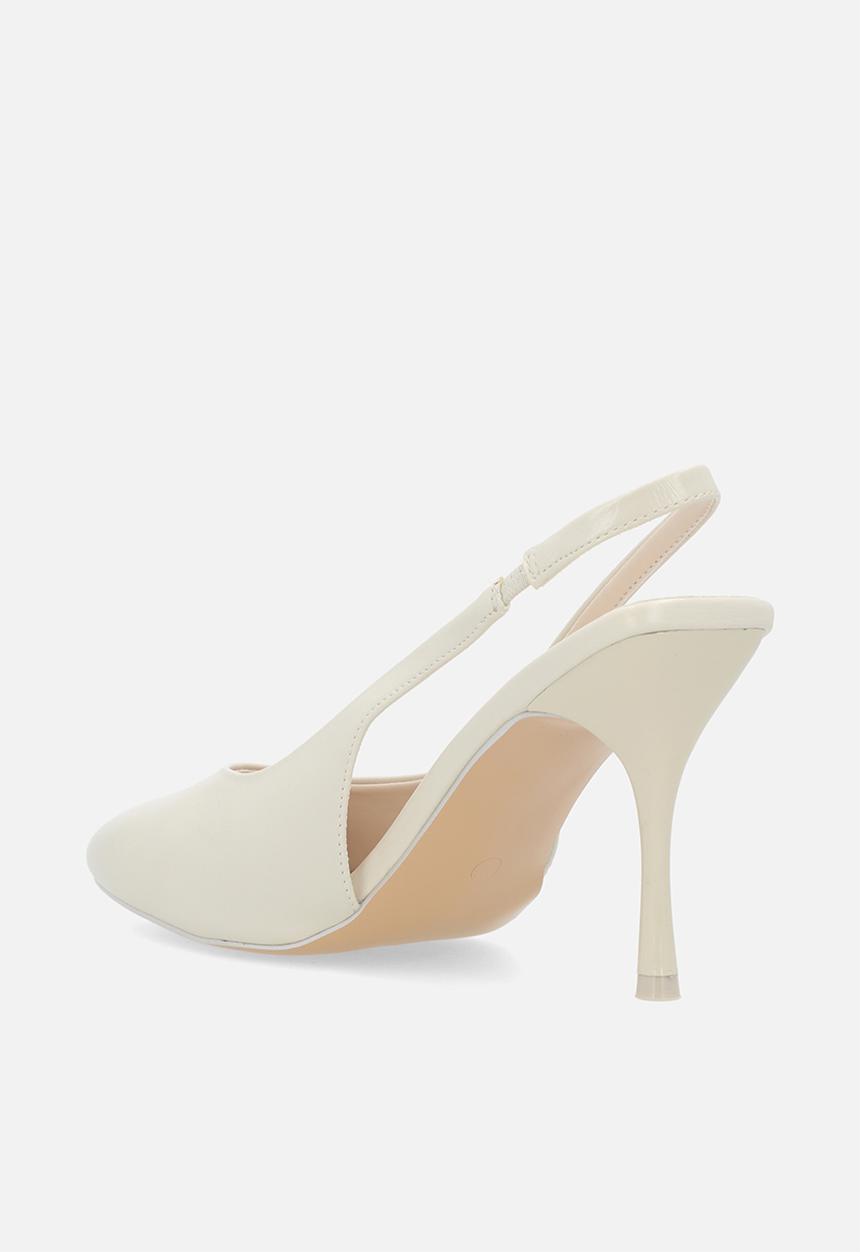 Public Desire - Tilapia Slingback Stiletto - Cream