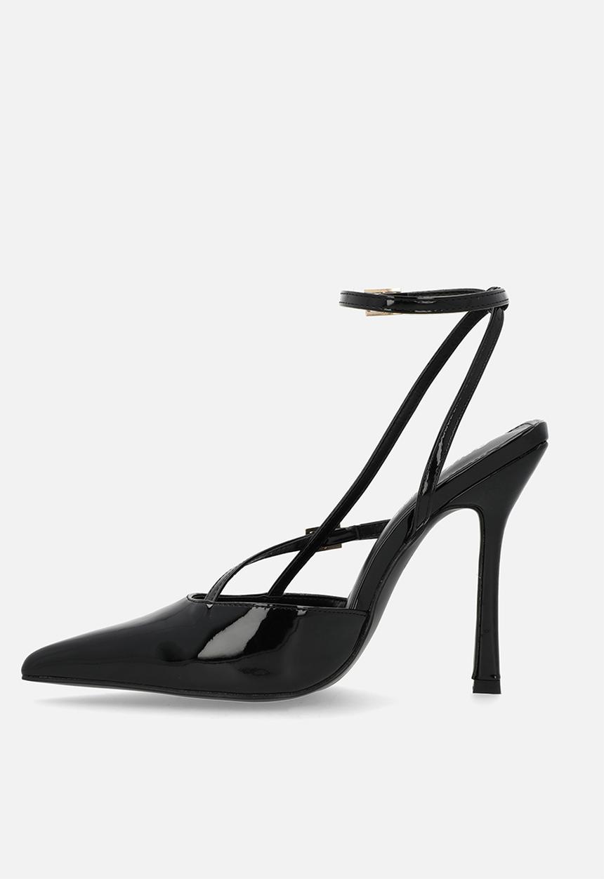 Public Desire - Idol WF Ankle Strap - Black Patent