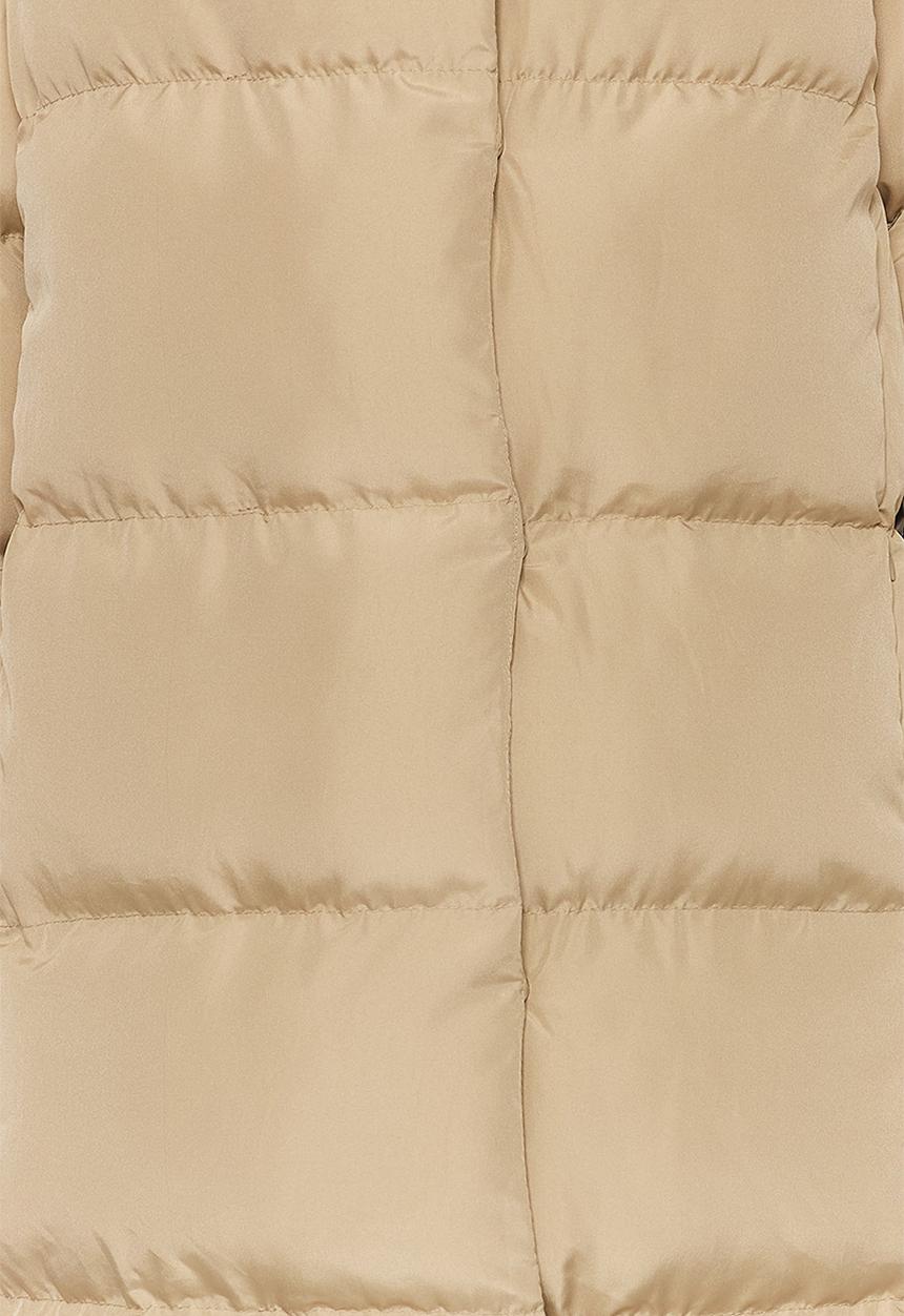 Trendyol - Regular snap closure water repellent quilted puffer coat - mink