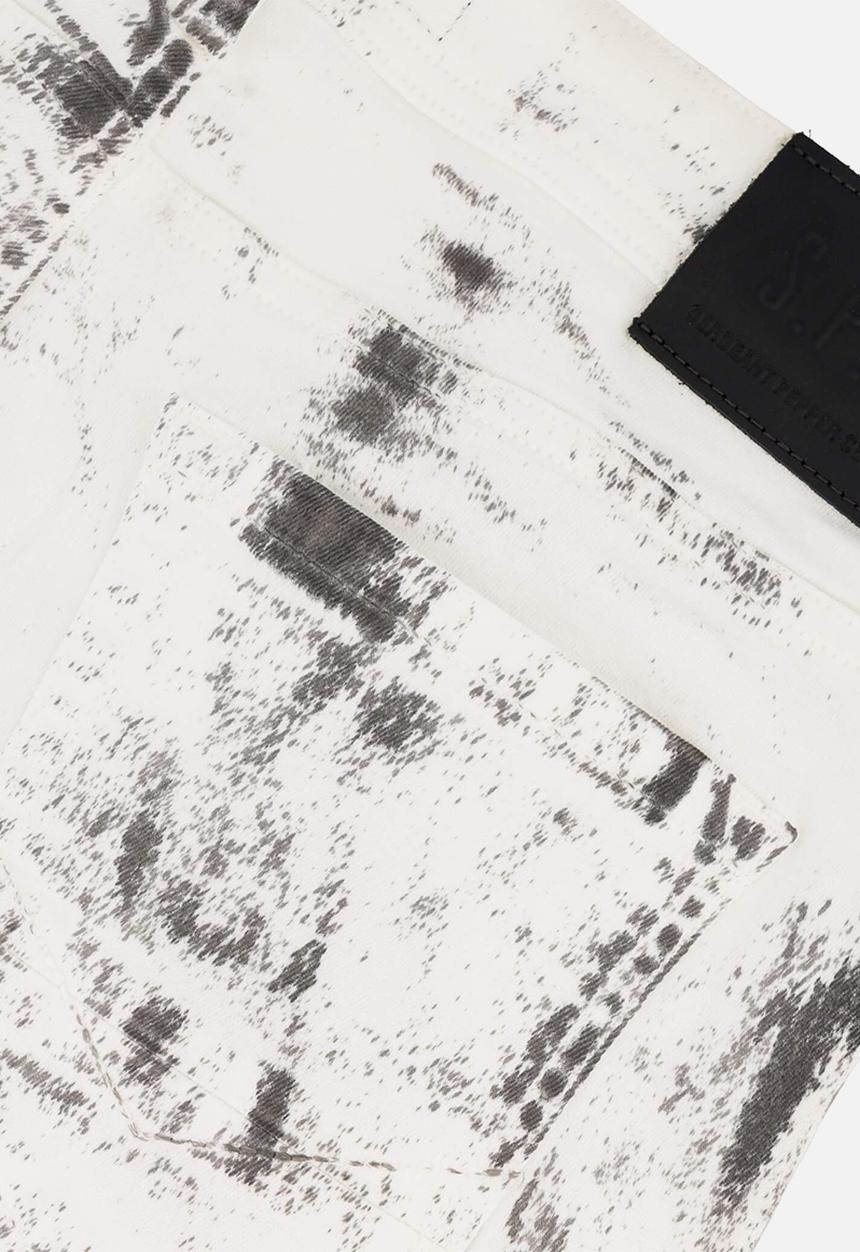 S.P.C.C - Fracture Jeans  - Optical White