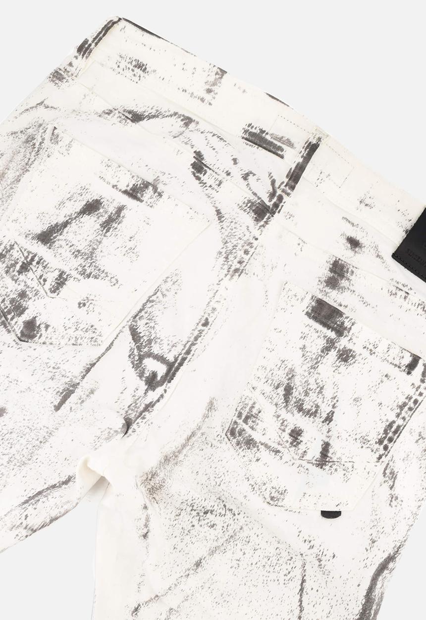 S.P.C.C - Fracture Jeans  - Optical White