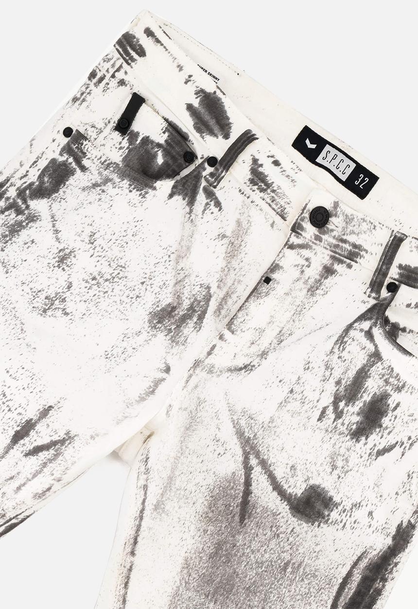 S.P.C.C - Fracture Jeans  - Optical White