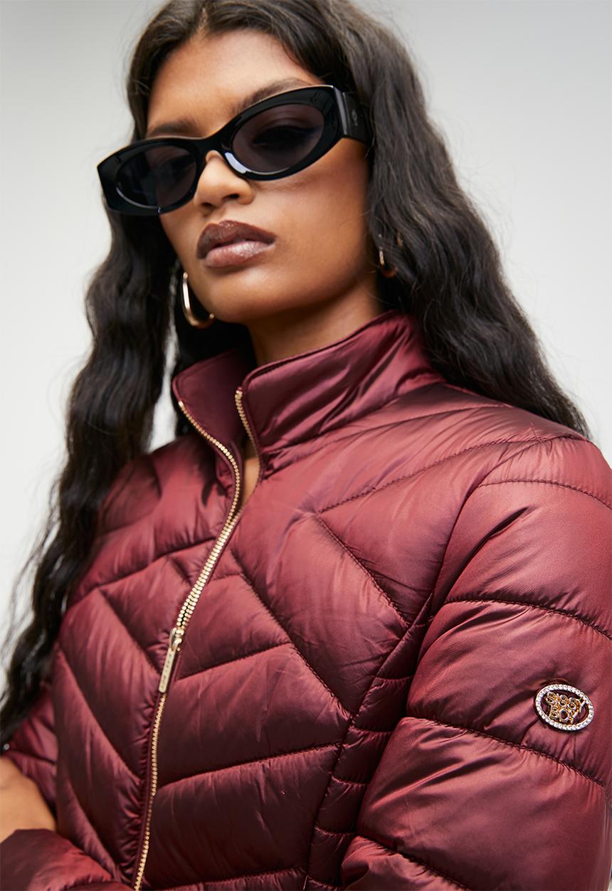 SISSY BOY - Ravilla Puffer Jacket - Burgundy
