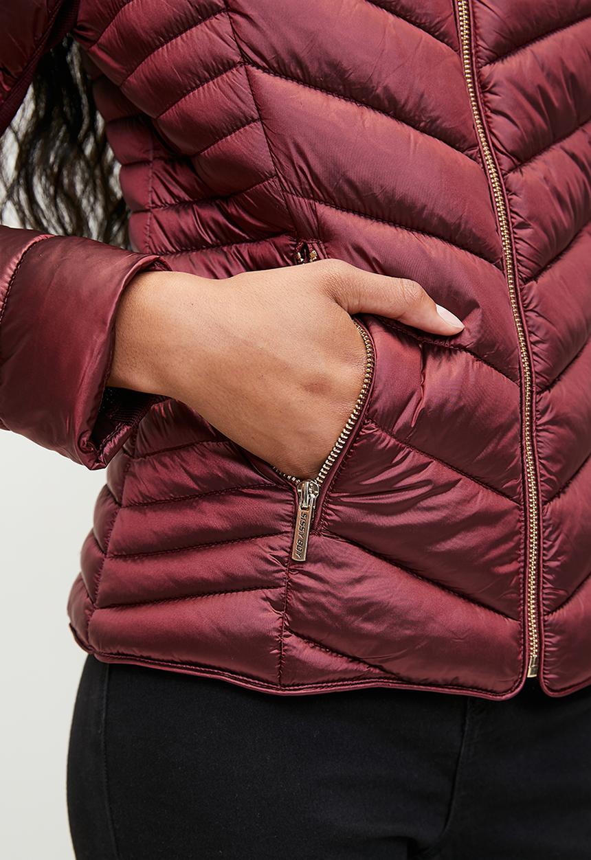 SISSY BOY - Ravilla Puffer Jacket - Burgundy