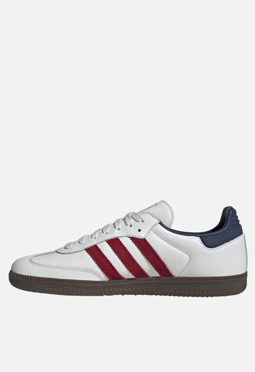 adidas samba red white blue