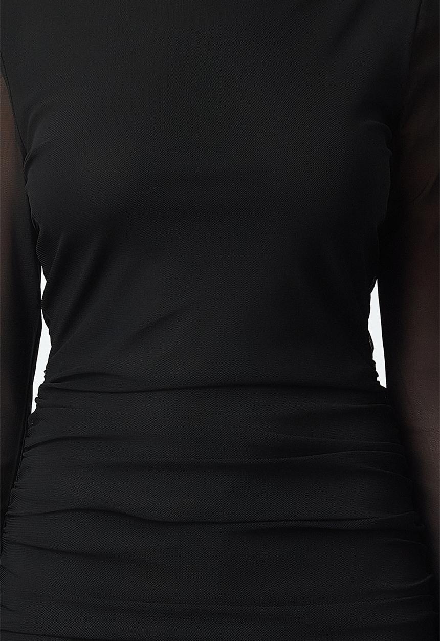 Trendyol - Bodycon Tulle - Black 