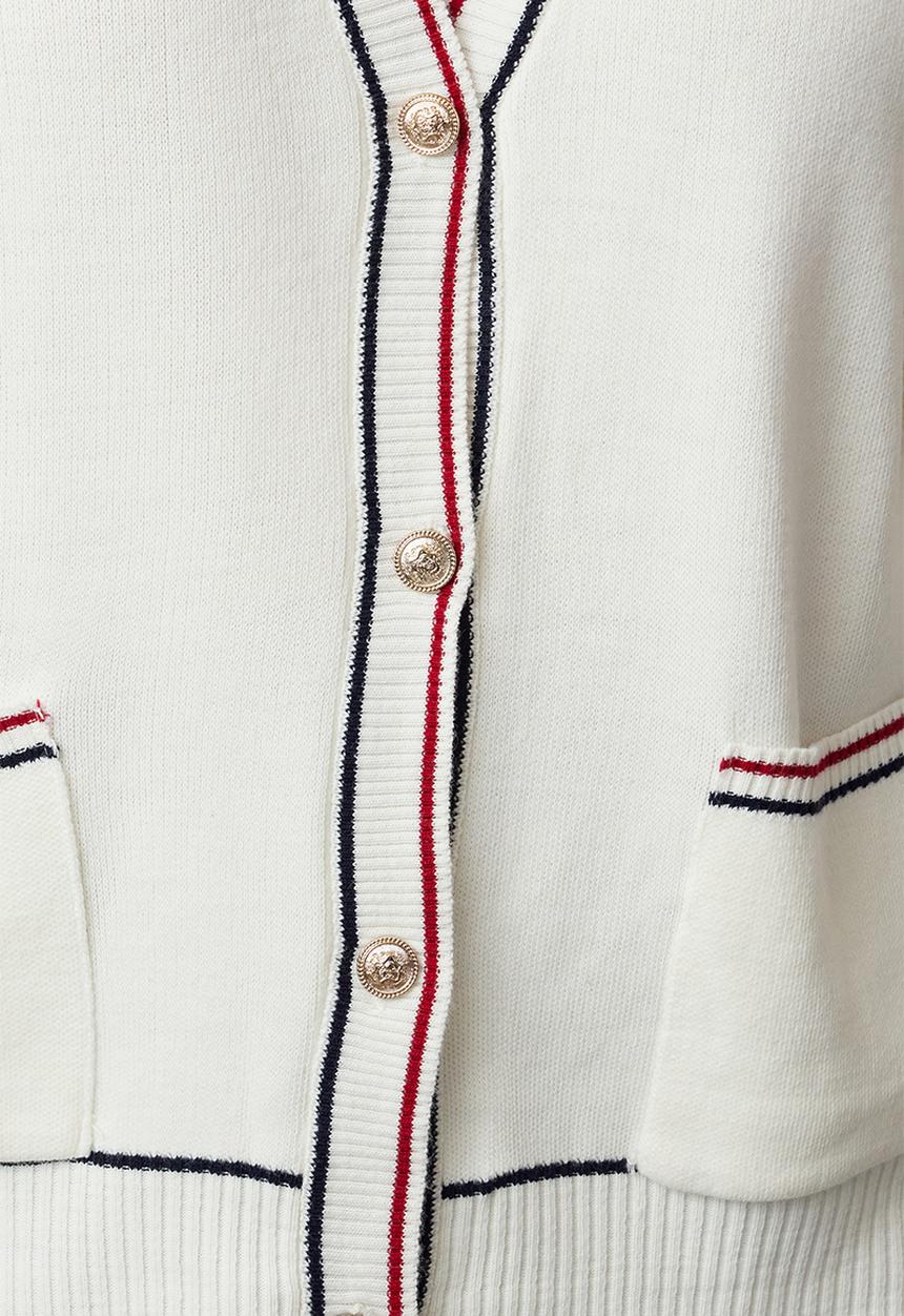 Trendyol - Stripe Detailed Cardigan - Ecru 