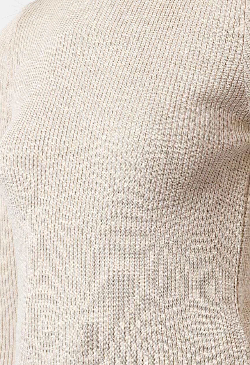 Trendyol - Basic turtleneck knitwear sweater - stone 
