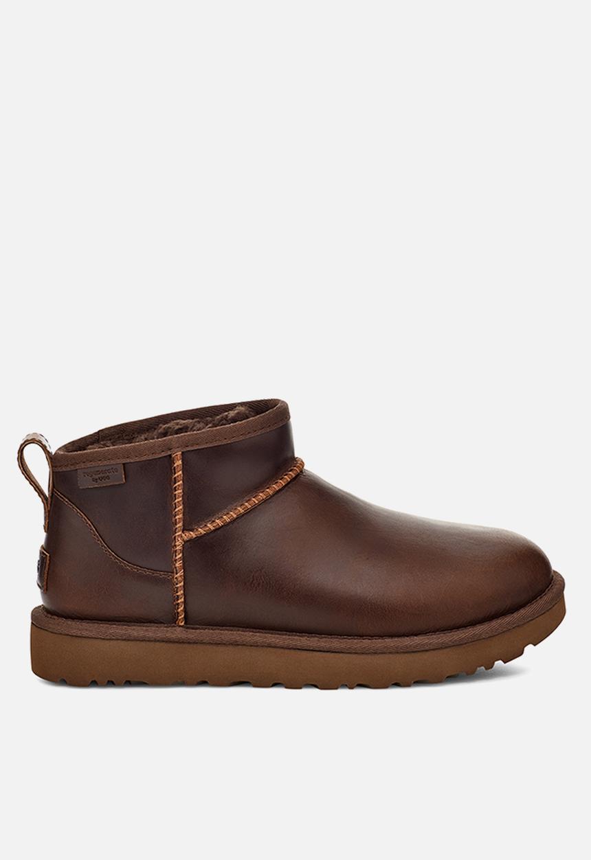 UGG® - Classic ultra mini lthr regen boot - ironwood