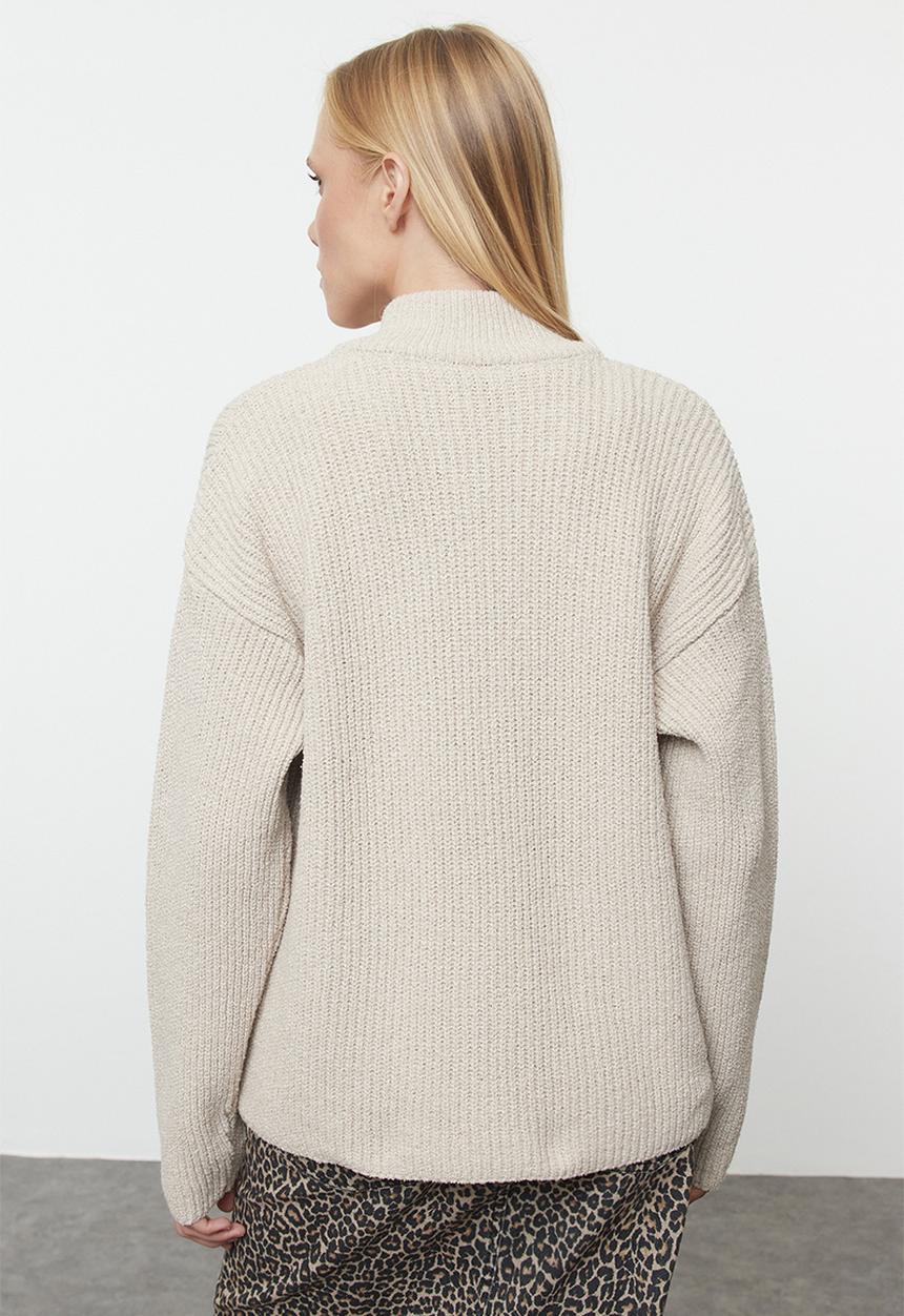 Trendyol - Tas more sustainable soft texture pocket detailed knitwear