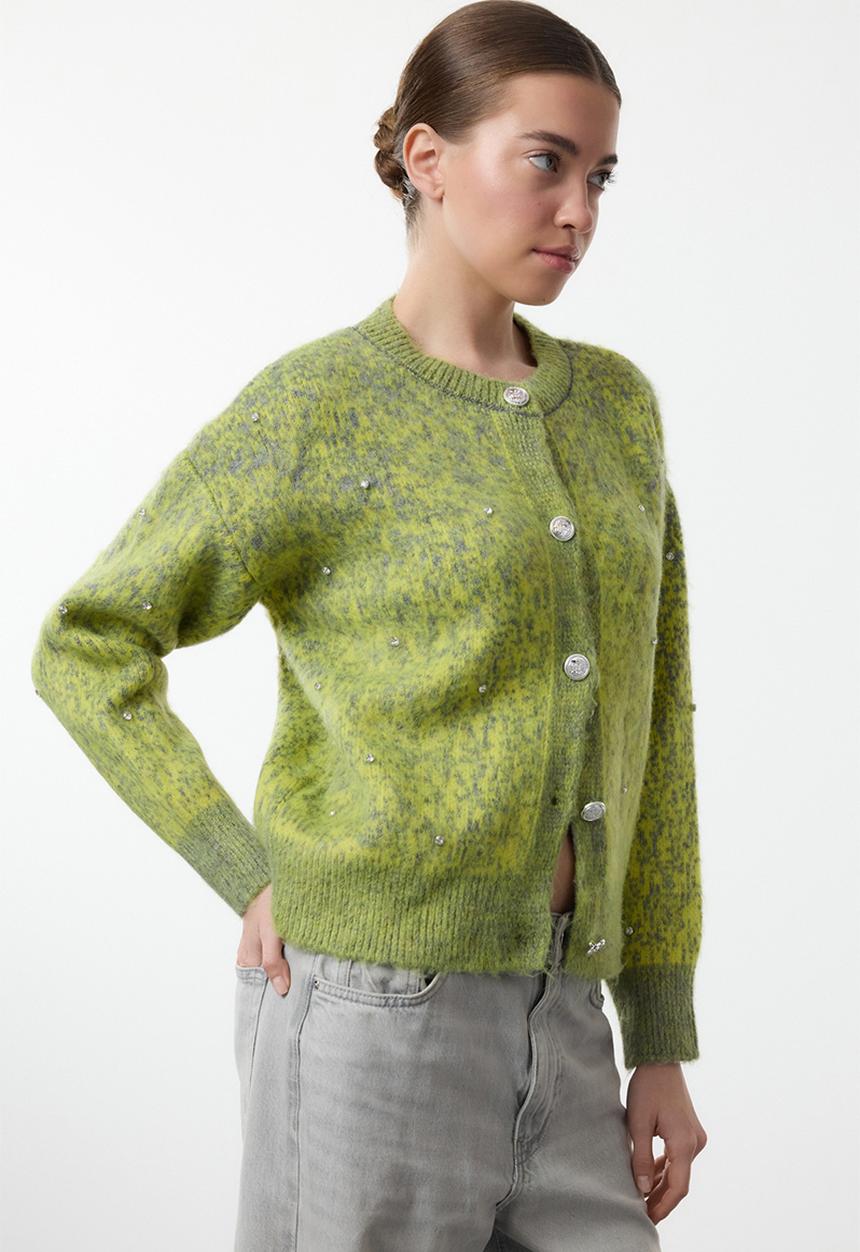 Trendyol - Soft textured patterned knitwear - green
