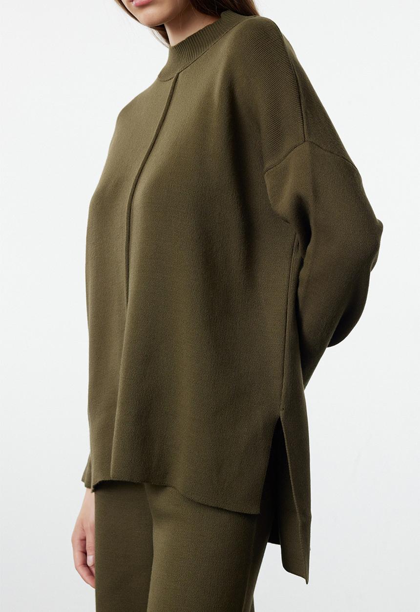 Trendyol - Sweater trousers knitwear bottom-top - khaki